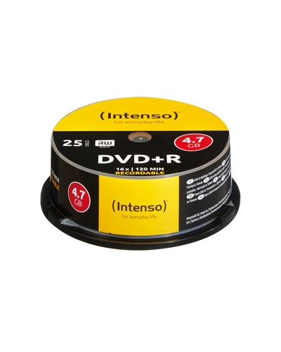 Intenso DVD+R 4.7GB 16x Tarrina 25Uds