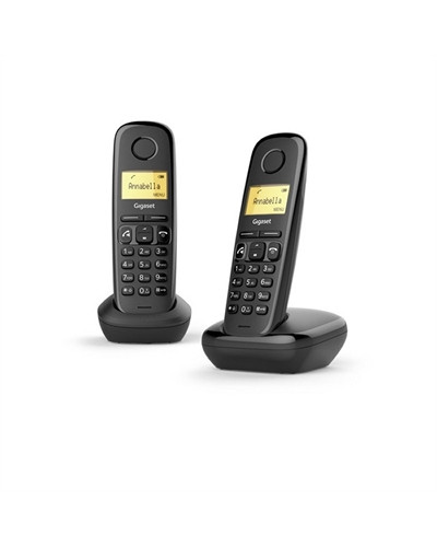Gigaset A270 Inalámbrico DECT Duo Negro
