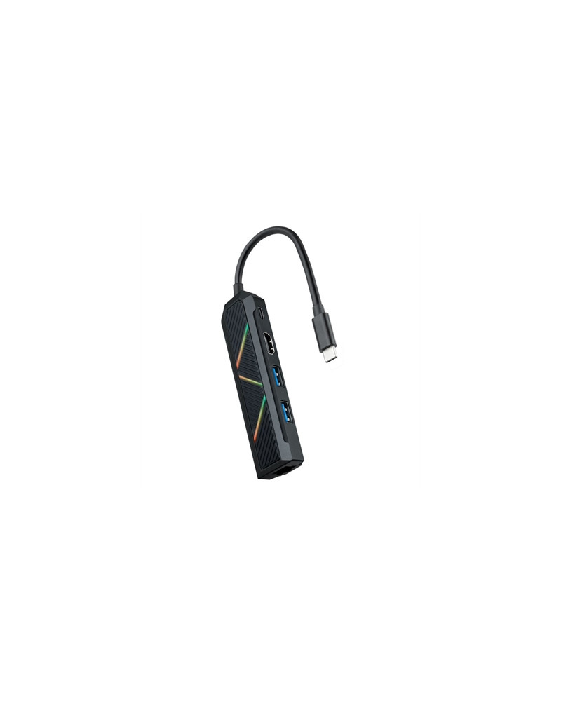 Nanocable Hub USB-C 5 en 1 USB-A+USB-C+HDMI+RJ45