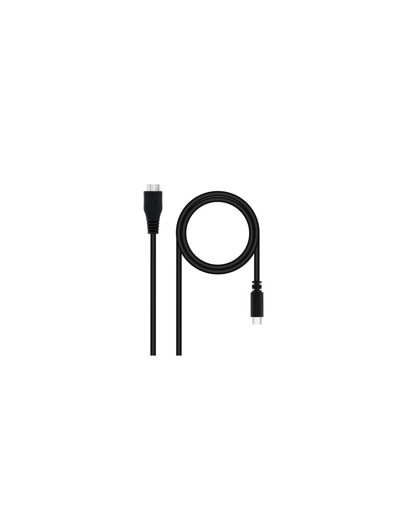 Nanocable Cable USB 3.0, USB-C/M-Micro B/M 1 m