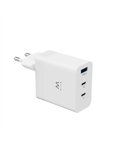 EWENT Cargador carga rapido 65w usb-c y usb-a