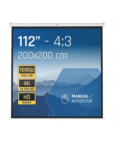 iggual Pantalla manual 4:3 112" 200x200 cm