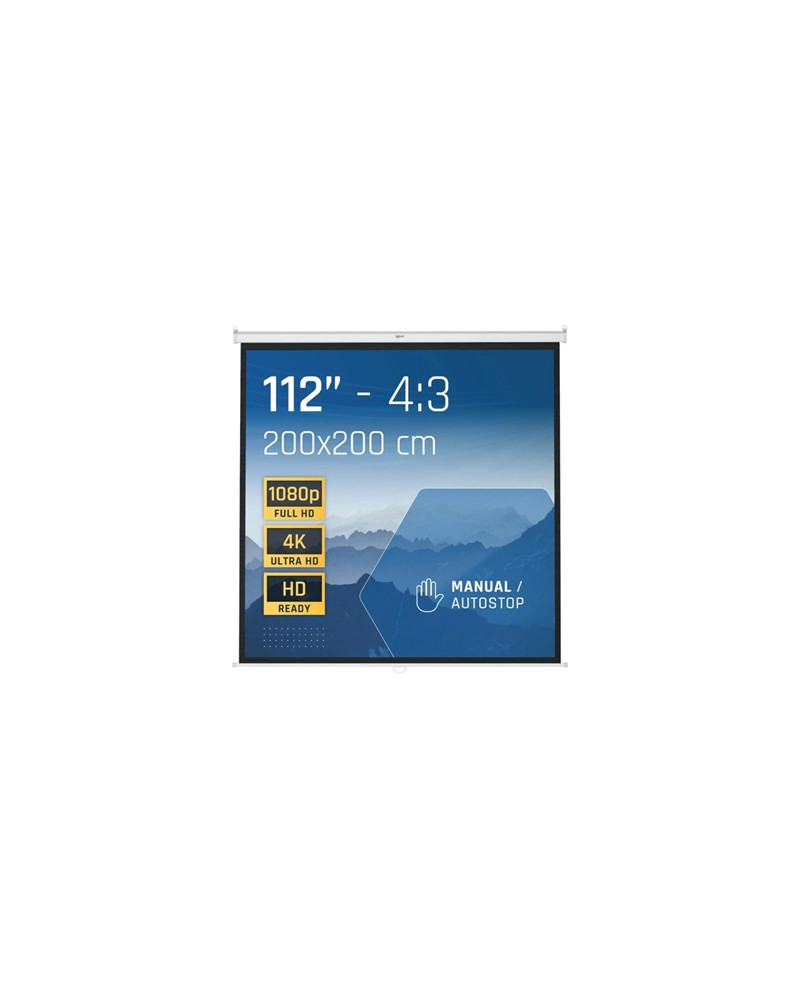 iggual Pantalla manual 4:3 112" 200x200 cm