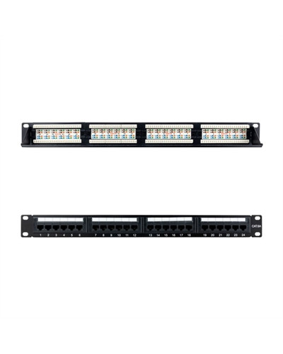 Nanocable Panel Parcheo 24P CAT.6A UTP 19"1U Dual