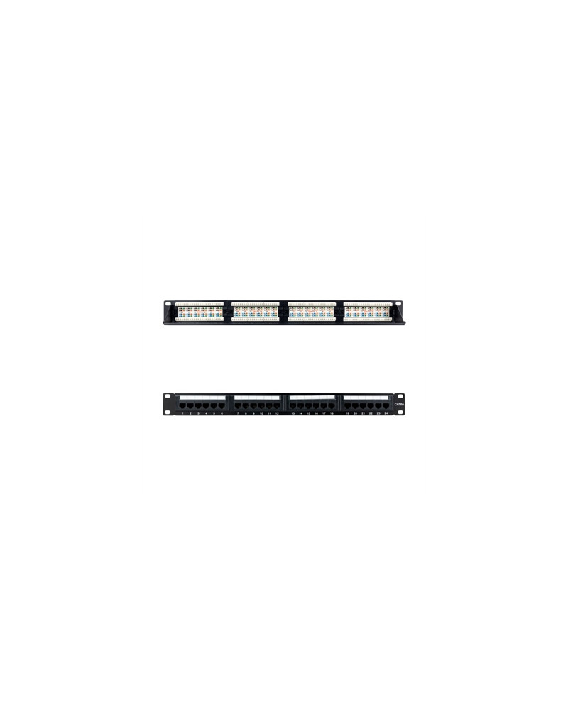 Nanocable Panel Parcheo 24P CAT.6A UTP 19"1U Dual