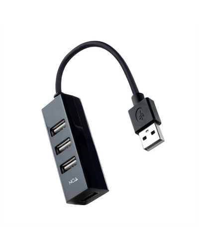 Nanocable Hub USB 2.0 con 4 Puertos de USB 2.0