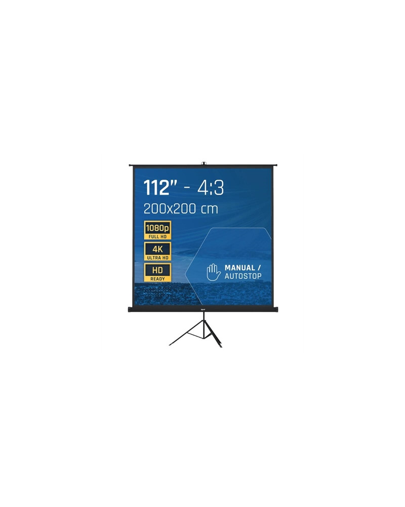 iggual Pantalla 112" 200x200 cm con trípode+bolsa