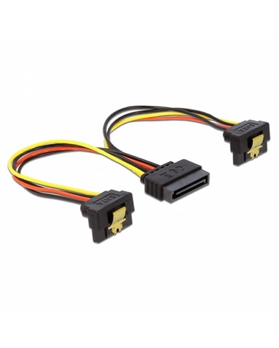 Delock Cable power sata 15pin 2x sata hdd angled