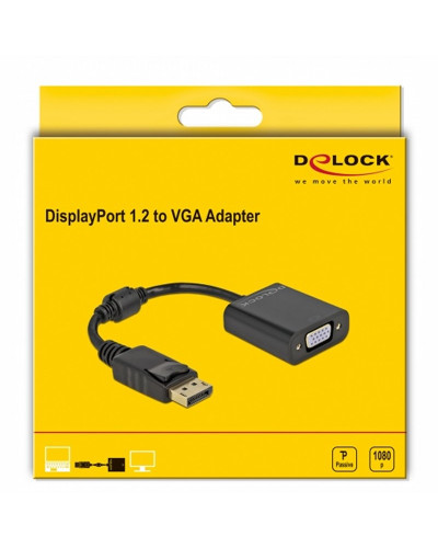 Delock Adaptador Displayport 1.2 macho a VGA15 pin