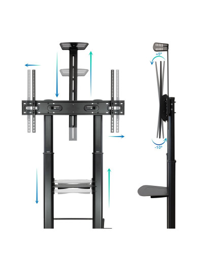 Tooq FS20400HM-B Soporte suelo 60"-100" regulable