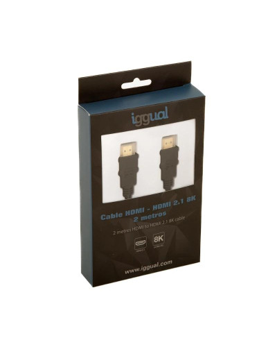 iggual Cable HDMI - HDMI 2.1 8K 2 metros negro