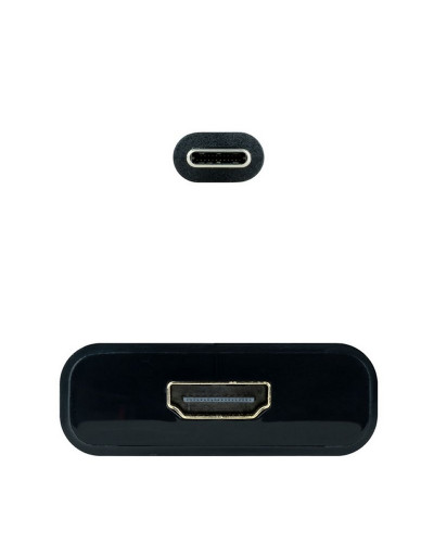 Nanocable Conversor USB-C/M a HDMI/H Negro 15cm