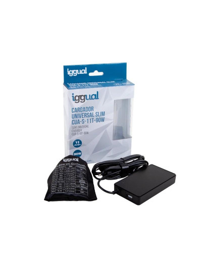 iggual Cargador Universal Slim CUA-S-11T-90W