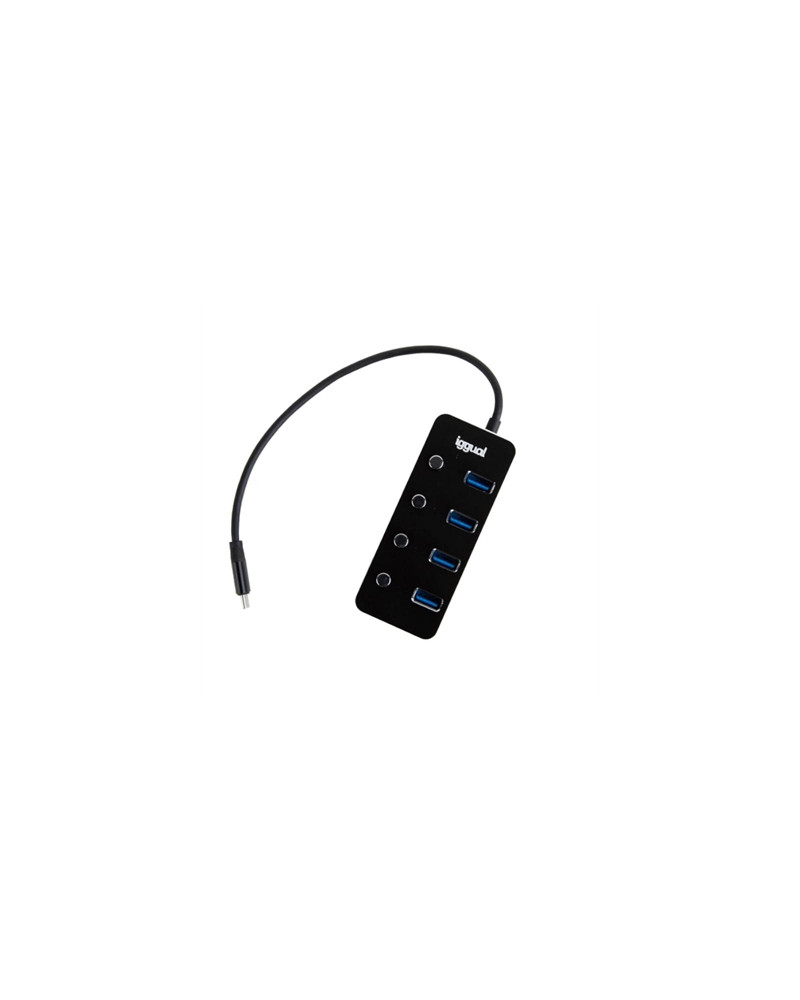 iggual Hub tipo C x 4 puertos USB 3.1 4BUTTONS