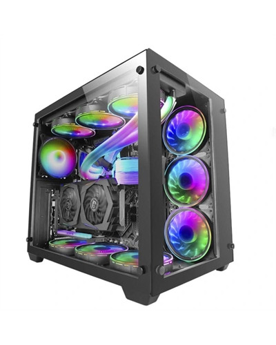 MARS GAMING Torre E-ATX MCV3 PREMIUM XXL BLACK