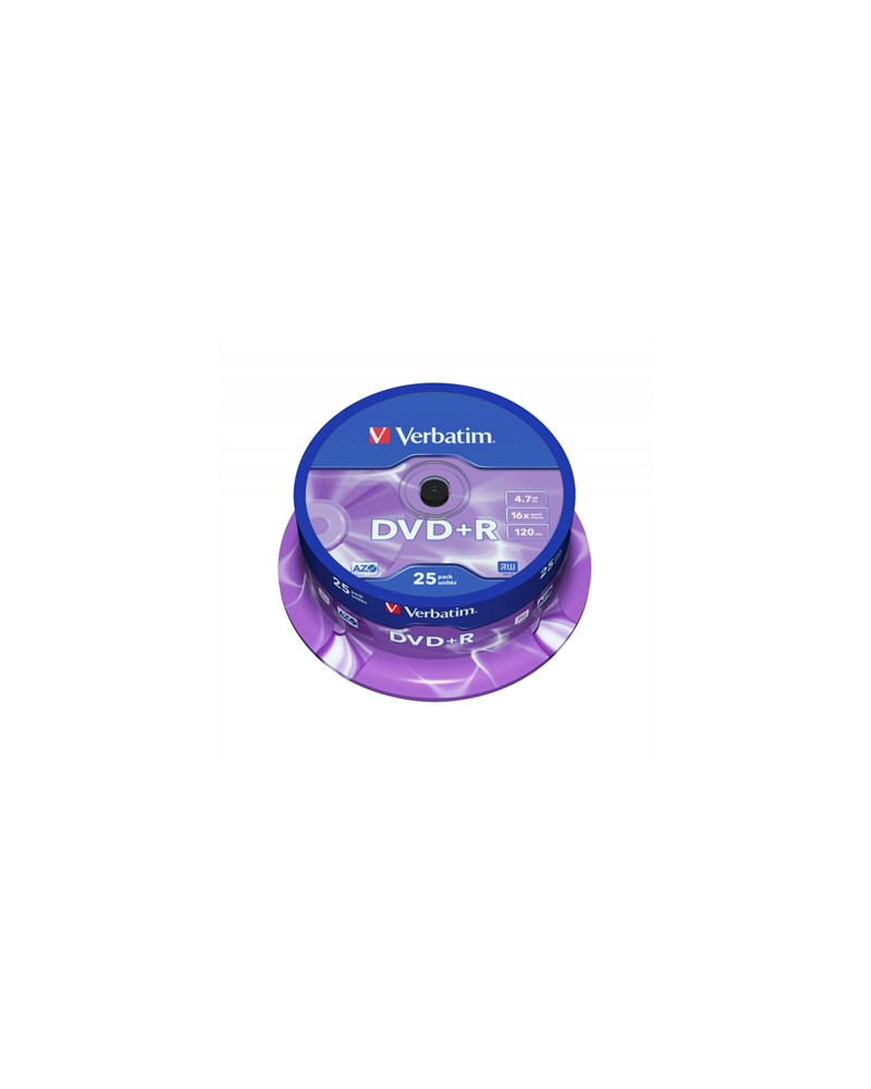 Verbatim DVD+R 4.7GB 16x Tarrina 25Uds