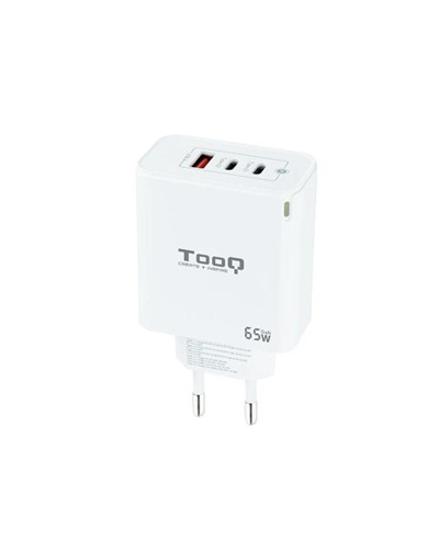 TOOQ Cargador pared GAN 2xUSB-C 1xUSB-A 45W+20W