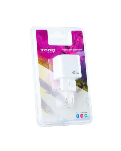 TOOQ Cargador pared GAN USB-C/USB-A 30W