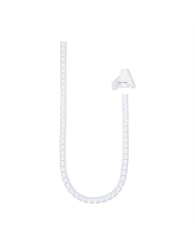 Nanocable Organizador cables flex. 25mm 1 M Blanco