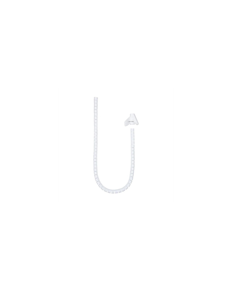 Nanocable Organizador cables flex. 25mm 1 M Blanco