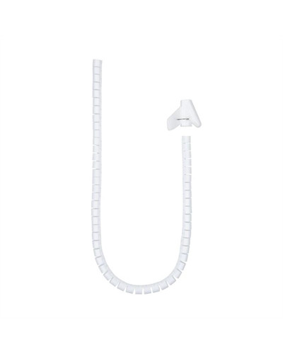 Nanocable Organizador cables flex. 25mm 3 M Blanco