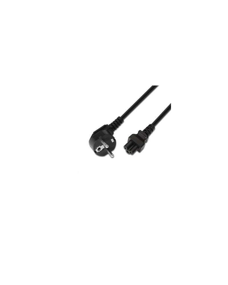 Aisens Alimentación Trébol CEE7/M-C5/H negro 1.5m