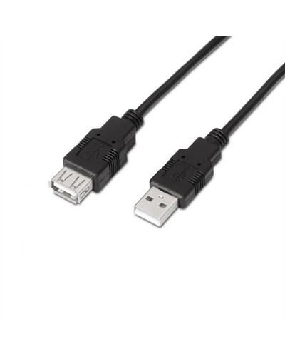 Aisens Cable USB 2.0 Tipo A/M-A/H negro 1.8m