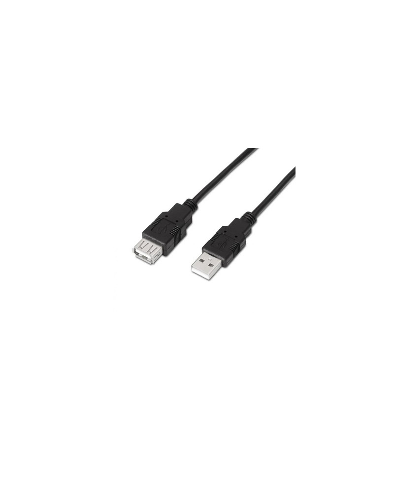 Aisens Cable USB 2.0 Tipo A/M-A/H negro 1.8m