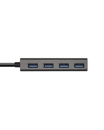 Aisens Hub USB 3.1 USB-C/M-4xTipo A/H gris, 15cm
