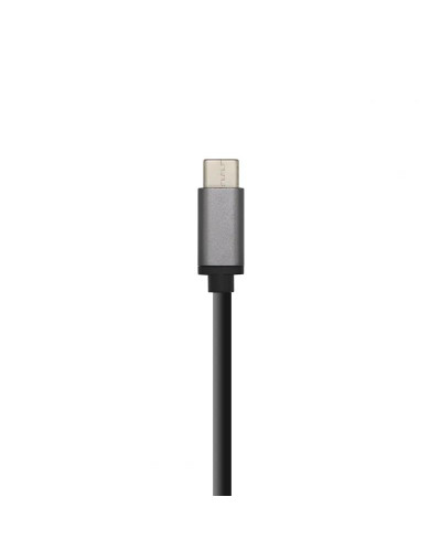 Aisens Hub USB 3.1 USB-C/M-4xTipo A/H gris, 15cm
