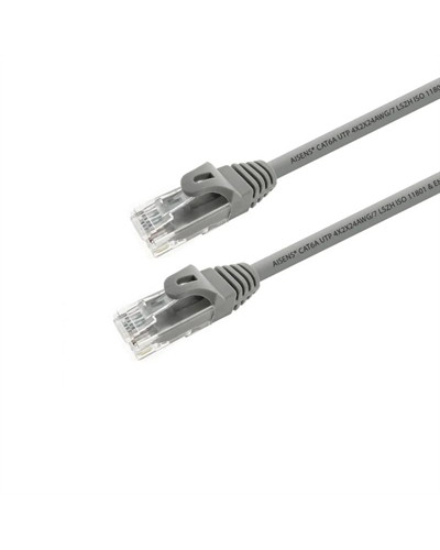 Aisens Latiguillo RJ45 LSZH CAT.6A UTP gris 25cm