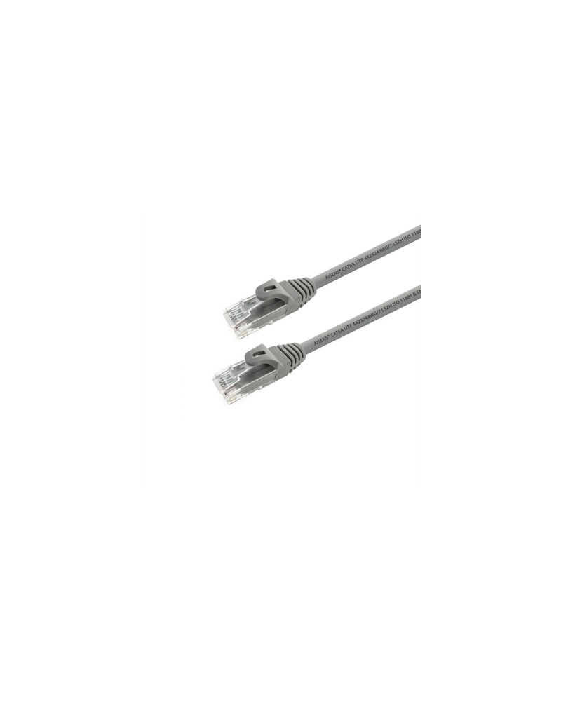 Aisens Latiguillo RJ45 LSZH CAT.6A UTP gris 25cm