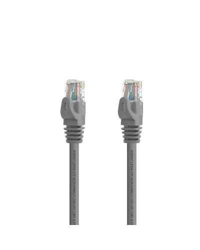 Aisens Latiguillo RJ45 LSZH CAT.6A UTP gris 25cm