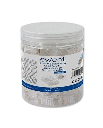 EWENT EASYCONNECT MODULAR CAT 6 U/UTP, 100pcs