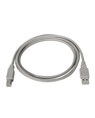 Aisens Cable USB 2.0 impresora A/M-B/M beige 1.8m
