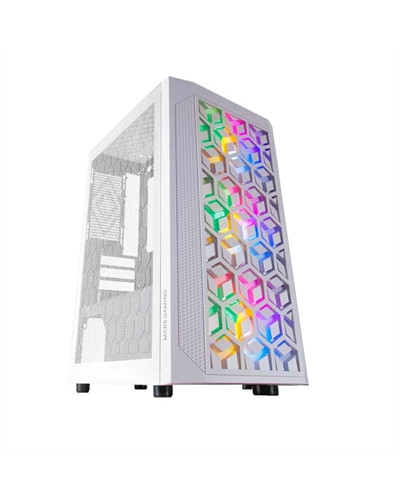 MARS GAMING Caja Micro-atx MCMESH White