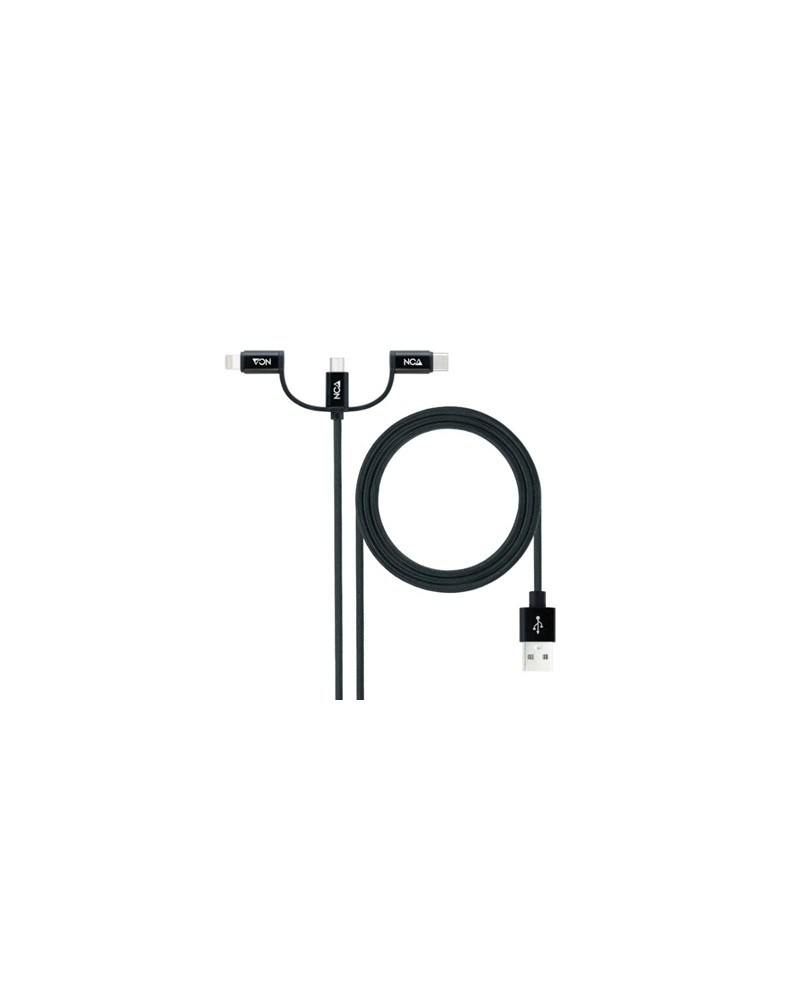 Nanocable Cable USB a USB-C/Micro USB/ Lighthning