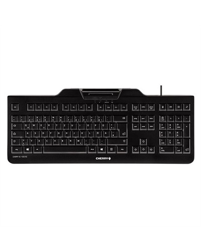 Cherry Teclado+lector chip integrado DNIe Negro
