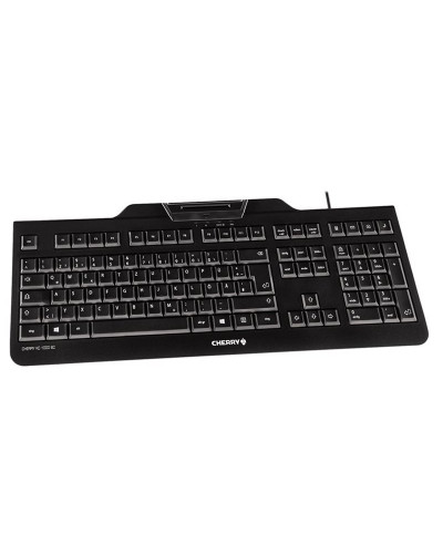 Cherry Teclado+lector chip integrado DNIe Negro