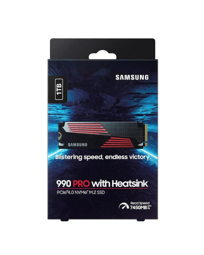 Samsung 990 PRO HeatSink SSD 1TB PCIe 4.0 NVMe M.2