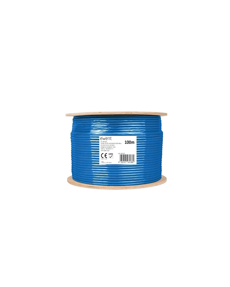 Ewent Bobina Cable Red CAT6A U/UTP,LSZH,100m
