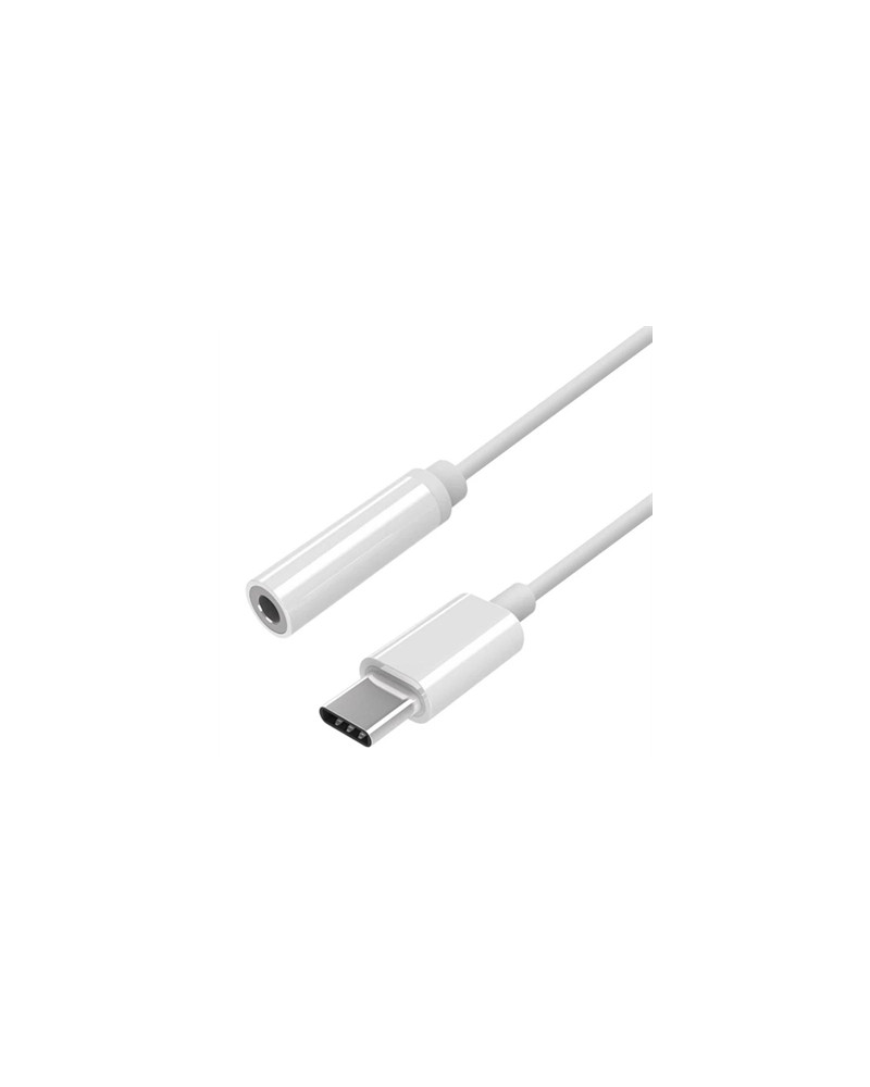 Aisens Conversor USB C-M Jack 3.5-H Blanco 15Cm