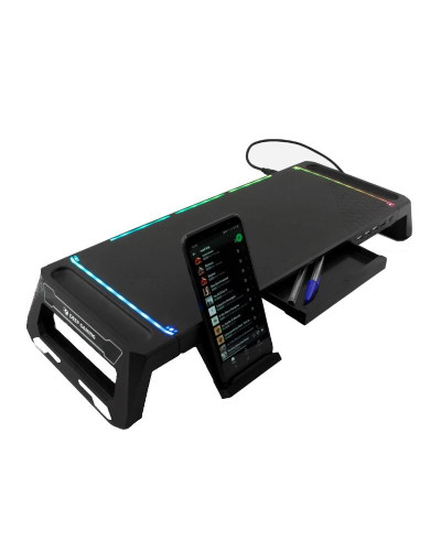 DEEP GAMING Stand para monitor + hub DG-MOB-06