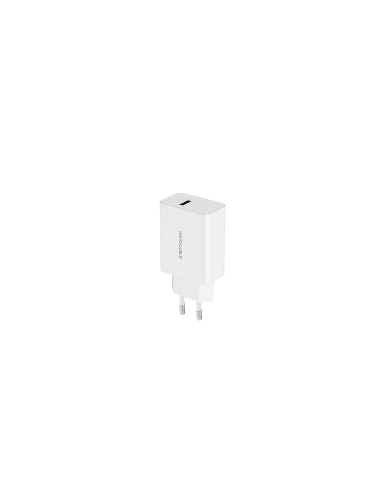 Nanocable Cargador 1 x USB 5V-2.1A Blanco