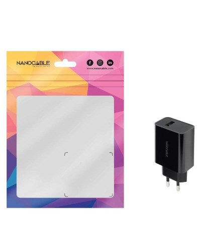 Nanocable Cargador 1 x USB 5V-2.1A Negro