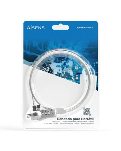 Aisens Cable Seguridad  cerradura combinacion 1.5M