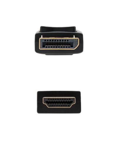 Nanocable Cable Conversor DP a HDMI Negro 10m