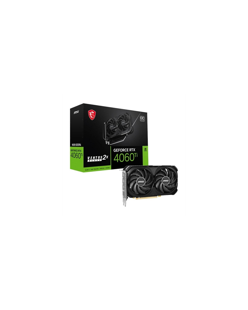MSI VGA NVIDIA RTX 4060 Ti VENTUS 2X BLACK 8G OC