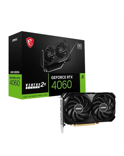 MSI VGA NVIDIA RTX 4060 VENTUS 2X BLACK 8G OC