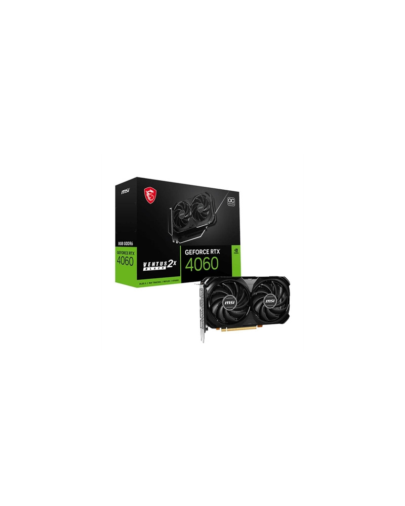 MSI VGA NVIDIA RTX 4060 VENTUS 2X BLACK 8G OC